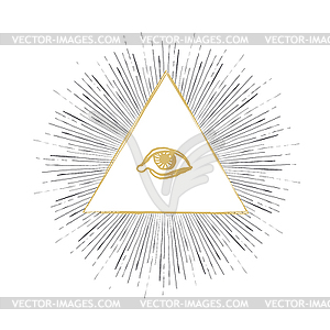 All Seeing Eye - vector clip art