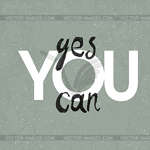 Yes You Can Poster