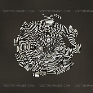 Tree Rings Background. Template for annual - vector clip art