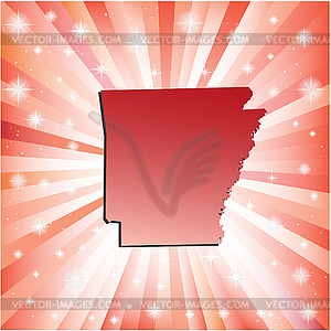 Red Arkansas - vector clipart