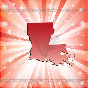 Red Louisiana - vector clip art