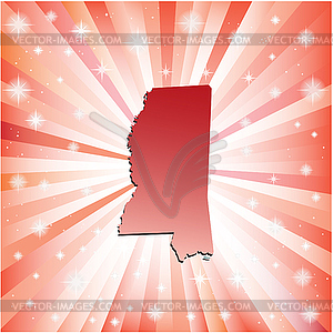 Red Mississippi - vector clipart