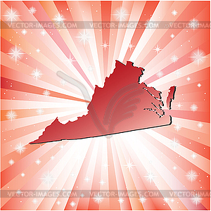 Red Virginia - vector image