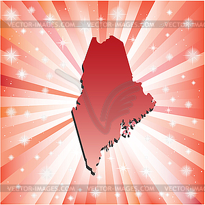Red Maine - vector image