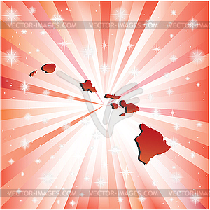 Red Hawaii - vector clipart