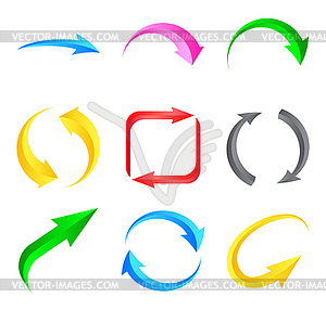 Colorful arrows - vector clip art