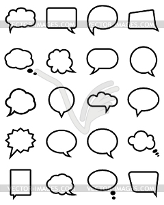 Speech bubble collection - vector image