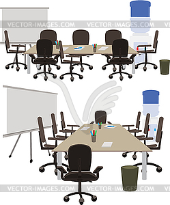 Office space to discuss working ideas - vector image