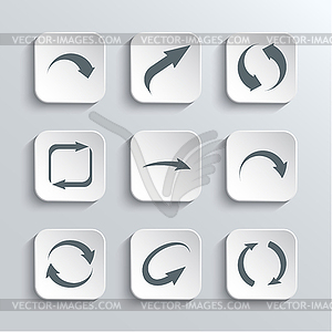 Arrows Web Icons Set - vector clipart