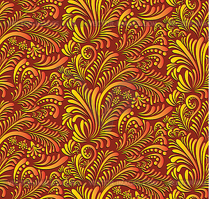 Floral Seamless Pattern Background - vector image