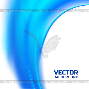 Abstract blurred blue flow background - vector clipart