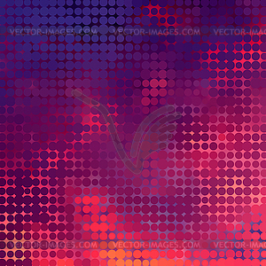 Sundown themed background with circular grid - vector clipart