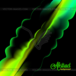 Abstract blurred green flow background - vector clip art