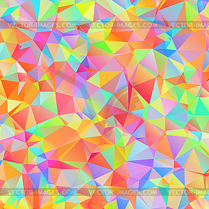 Красочные картины с хаотической треугольников - векторное изображение клипарта