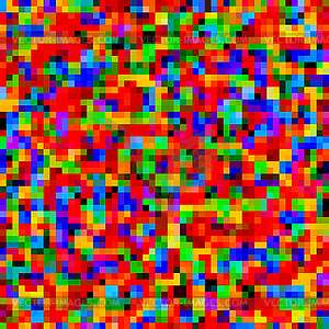 Colorful pattern with chaotic pixels - vector clip art