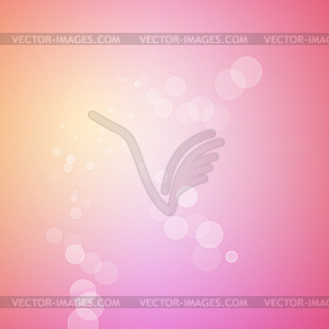 Abstract bokeh sparkles on blurred background - vector image