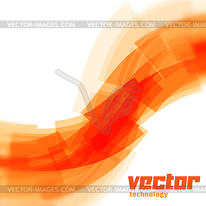Фон с оранжевыми размытым линиям - векторное изображение клипарта