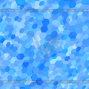 Abstract background with colorful hex polygons - vector clipart / vector image