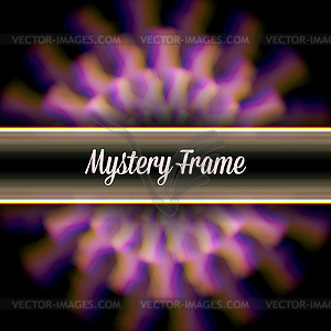 Mystic shiny card with circle ornament and color - vector clipart / vector image