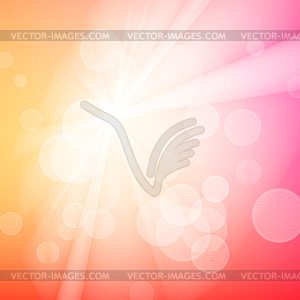 Abstract bokeh sparkles on blurred background - vector image