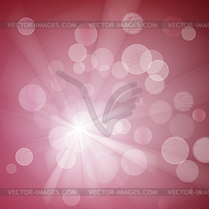 Abstract bokeh sparkles on blurred background - vector clip art