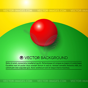 Абстрактный минимальная рамка с разноцветными шариками - векторный эскиз