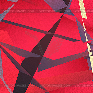 Retro geometric background with colorful triangles - vector clipart