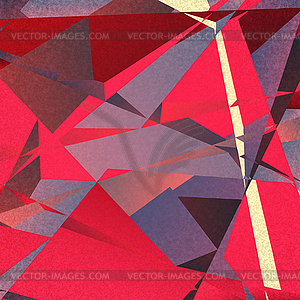 Retro geometric background with colorful triangles - vector clipart