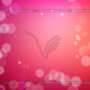 Abstract bokeh sparkles on blurred background - vector image