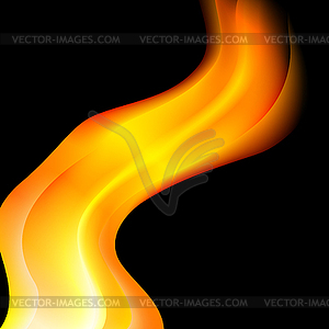 Abstract blurred orange flame background - vector clipart