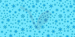 Snowflakes seamless pattern for Christmas - vector image