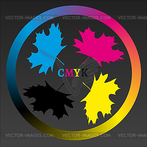 Maple CMYK Logo - vector clipart