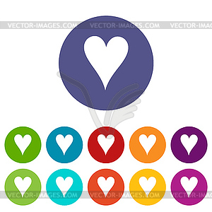 Card flat icon - vector clipart