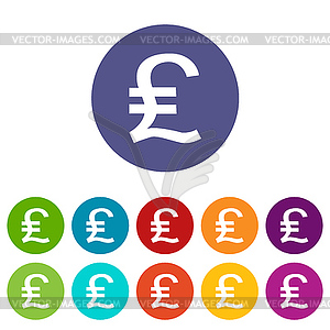 Money flat icon - vector clip art