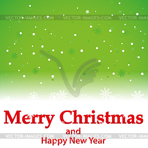 Merry Christmas lettering - vector clipart