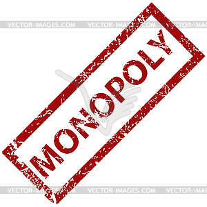 Monopoly rubber stamp - vector clipart