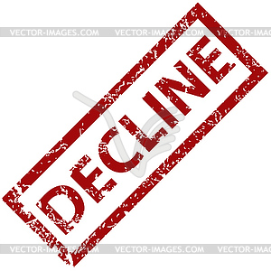 Decline rubber stamp - vector clipart