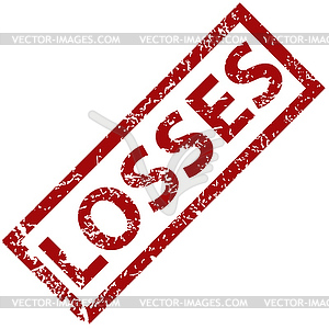 Losses rubber stamp - vector image