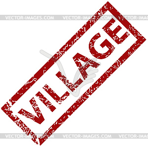 Village rubber stamp - vector clipart