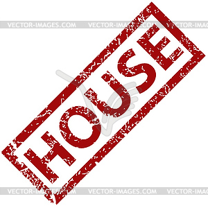 House rubber stamp - vector image