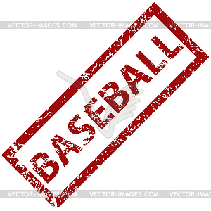 Baseball rubber stamp - vector clipart