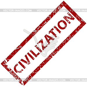 Civilization rubber stamp - vector image