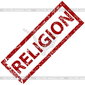 Religion rubber stamp - color vector clipart