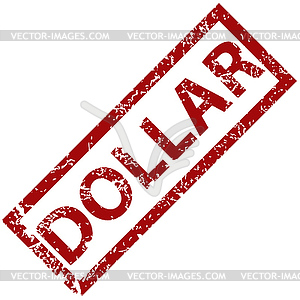 Dollar rubber stamp - vector clip art