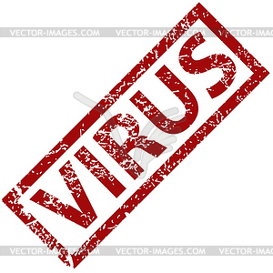 Virus rubber stamp - royalty-free vector clipart