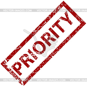 Priority rubber stamp - vector image