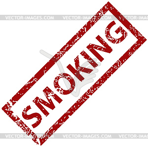 Smoking rubber stamp - vector clipart