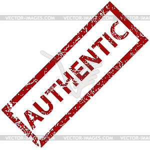 Authentic rubber stamp - color vector clipart