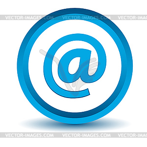 Blue email icon - vector clipart