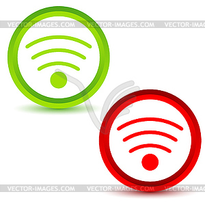 Wifi icons set - vector clip art